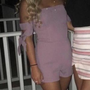 She + Sky Lavender Romper